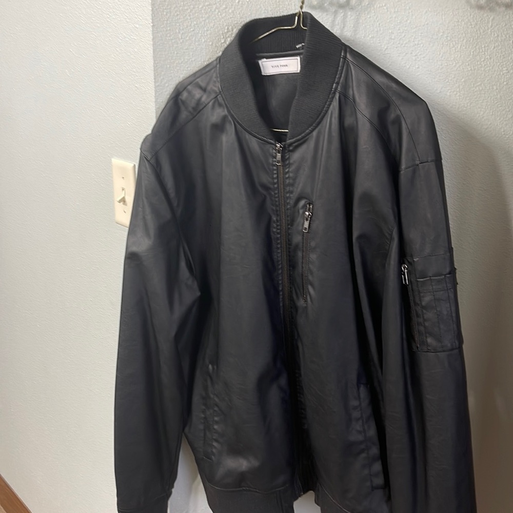 Five Four branded coat - faux leather - light and comfortable.